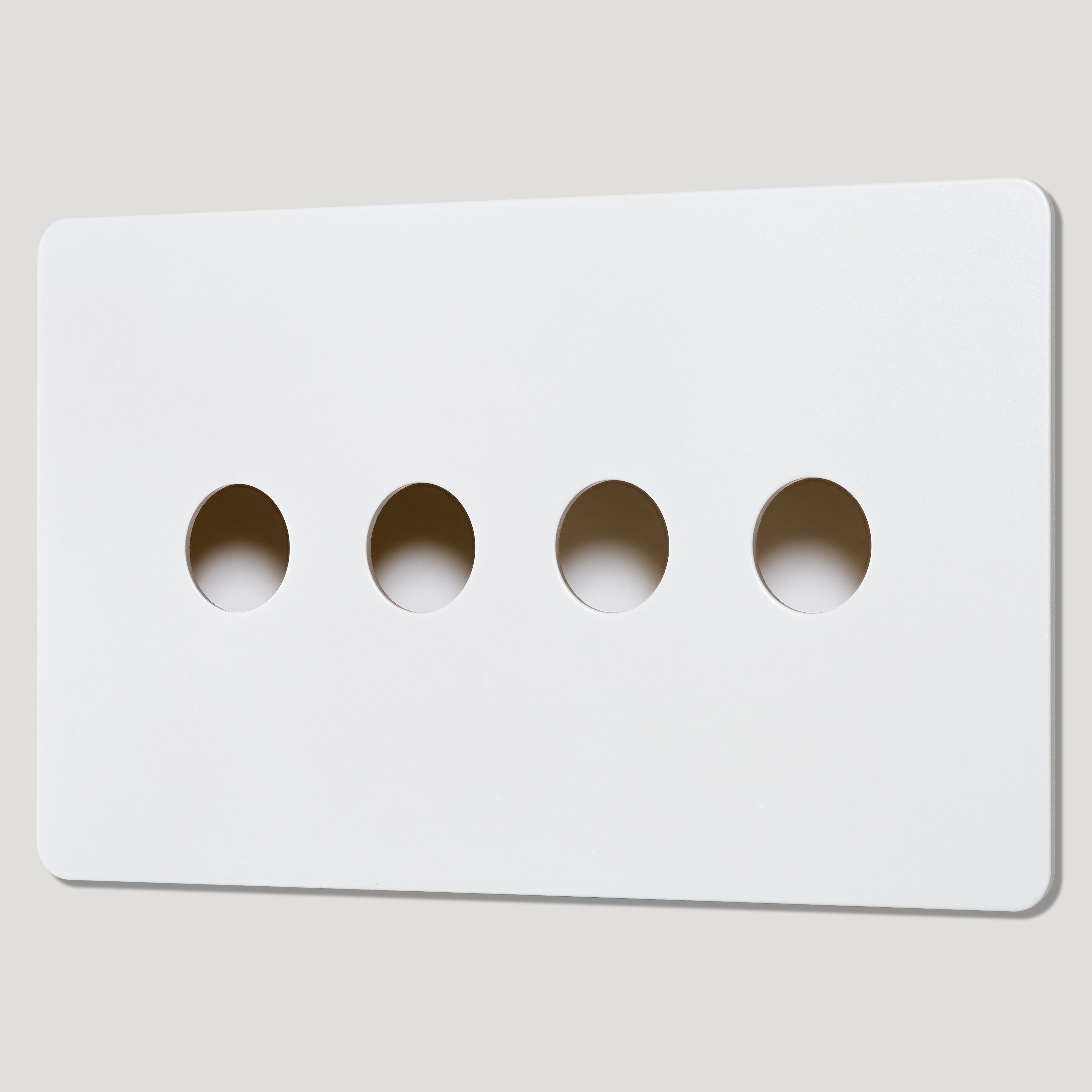 4G Switch Plate - Primed Paintable