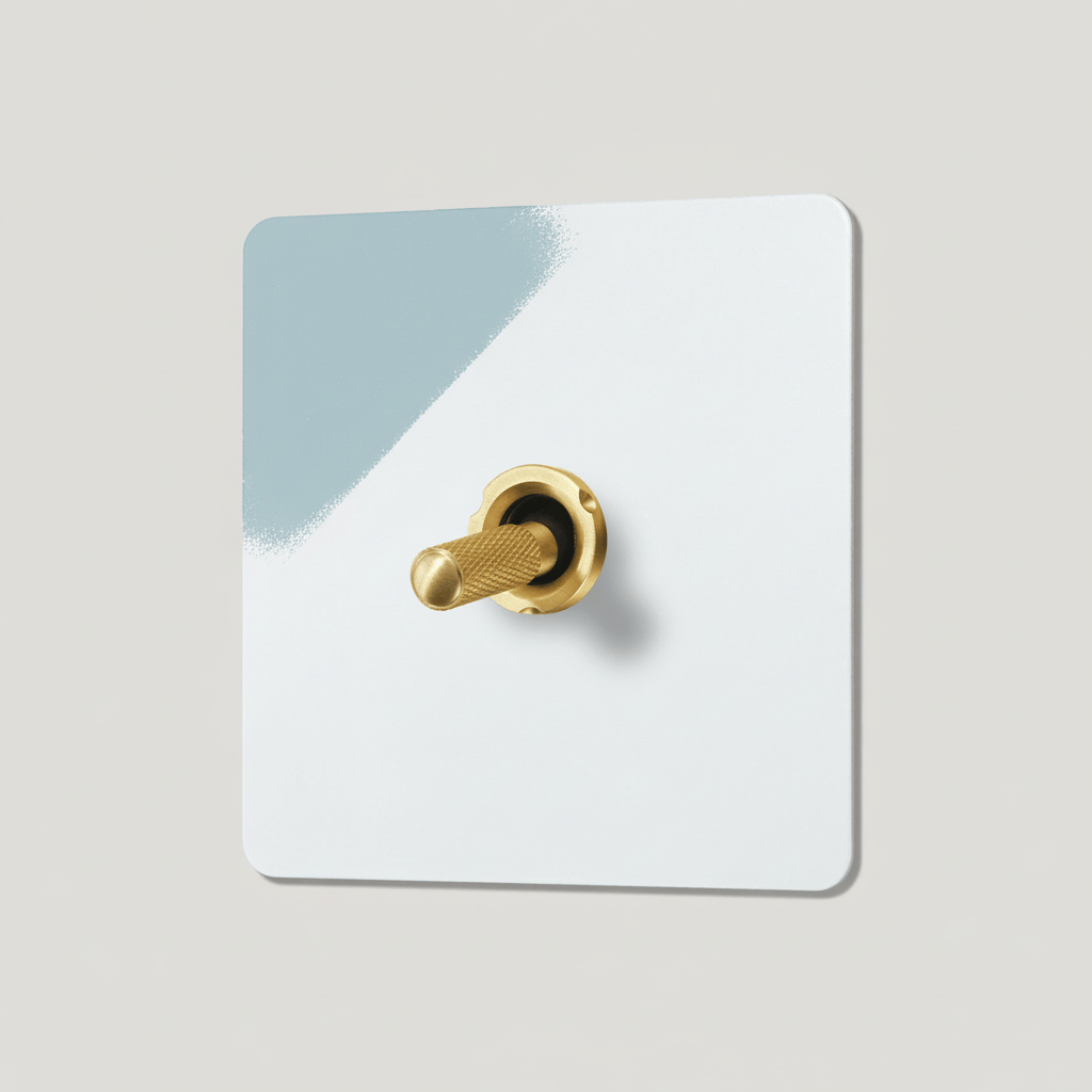 KEPLER 1G Paintable Toggle Switch - Brass