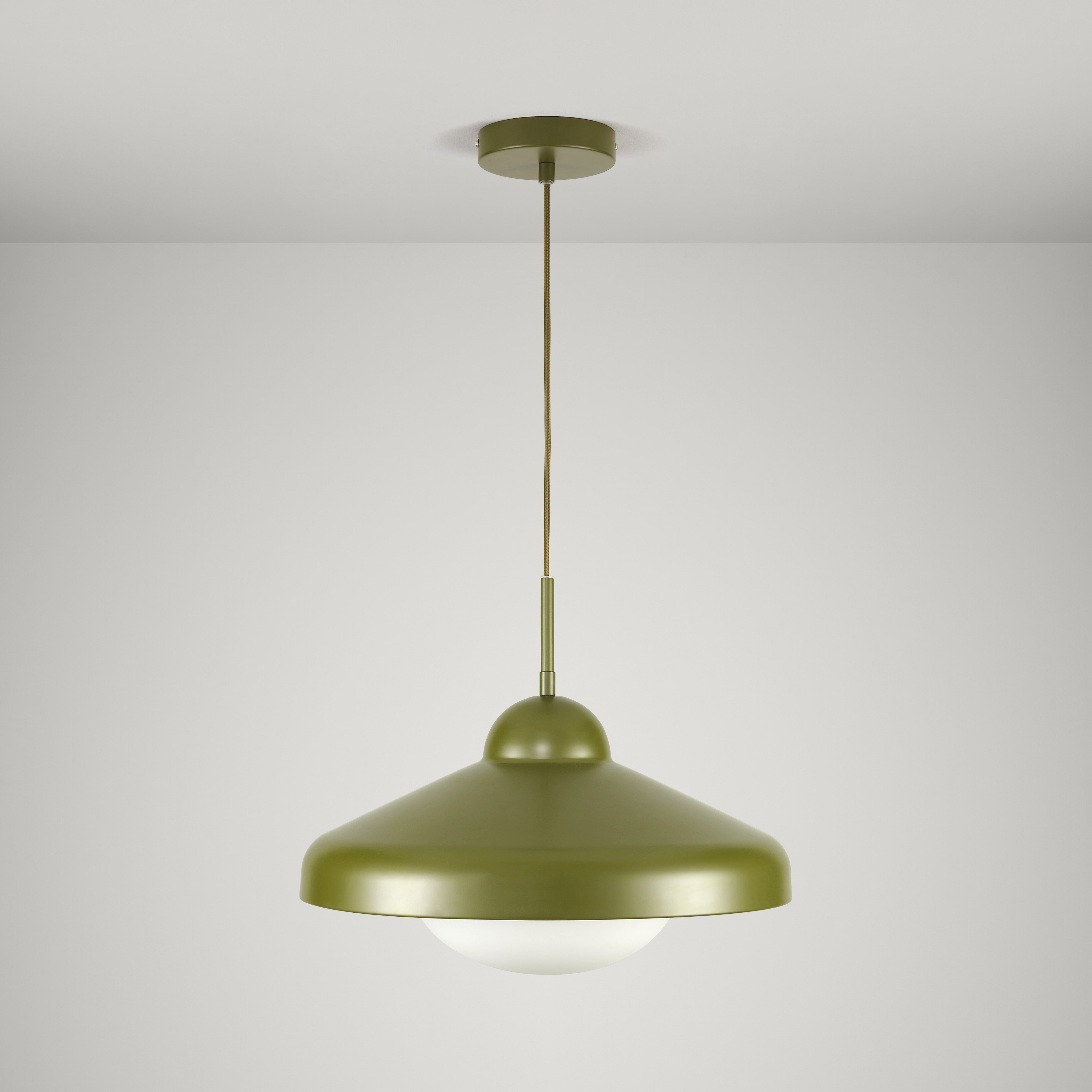 FREYA Pendant Ceiling Light - Khaki Green