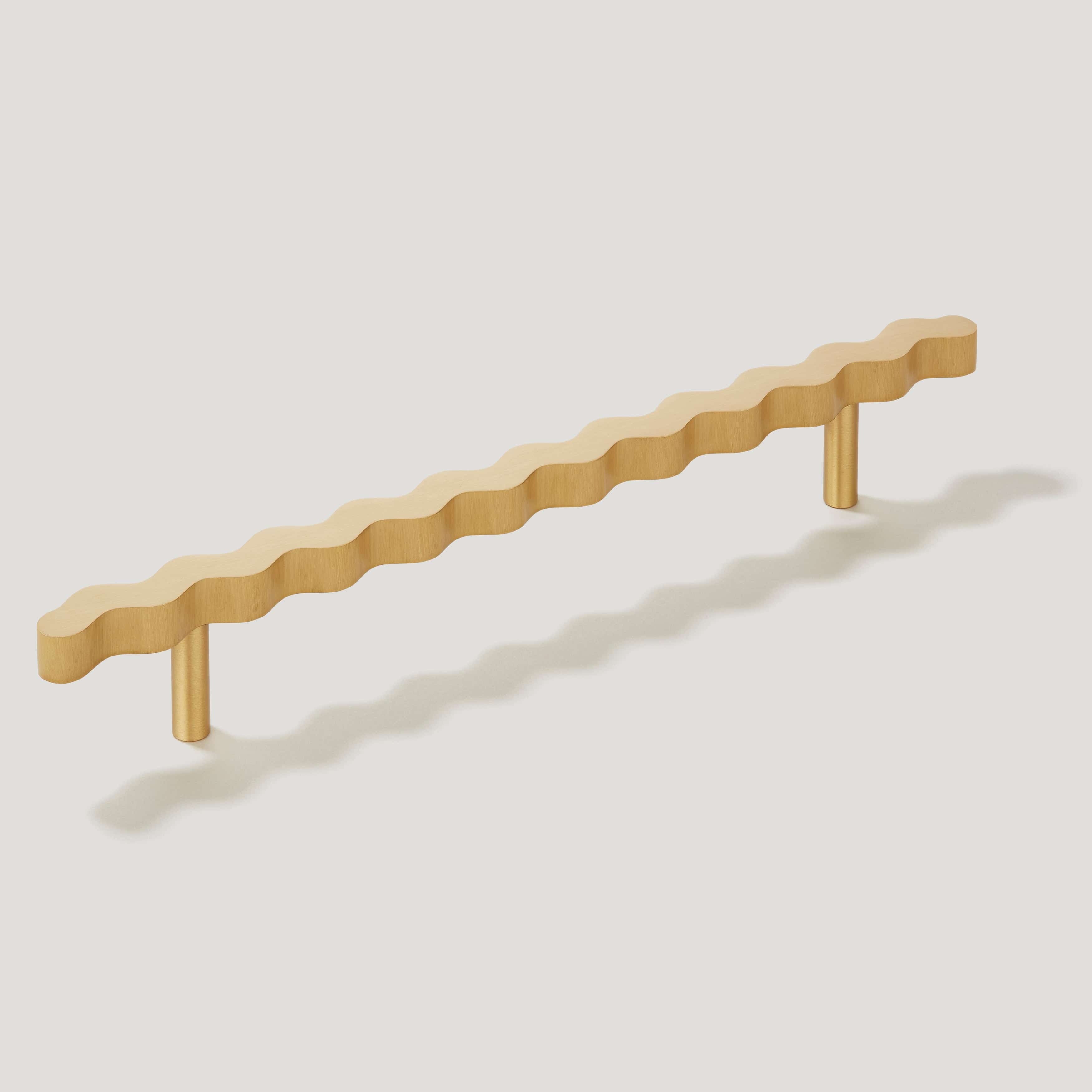 SQUIGGLE Handle - Satin Brass