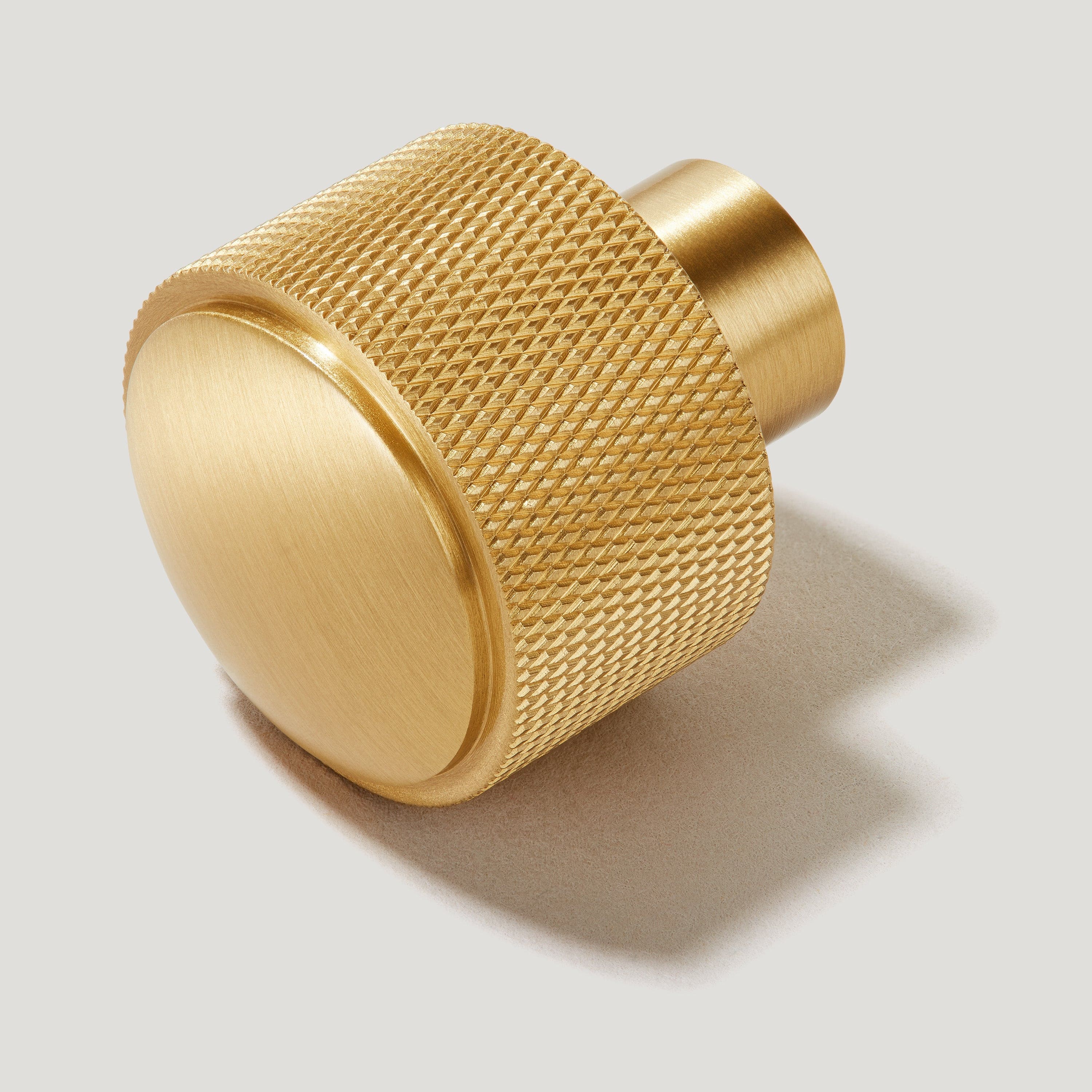 KEPLER Knurled Knob - Satin Brass