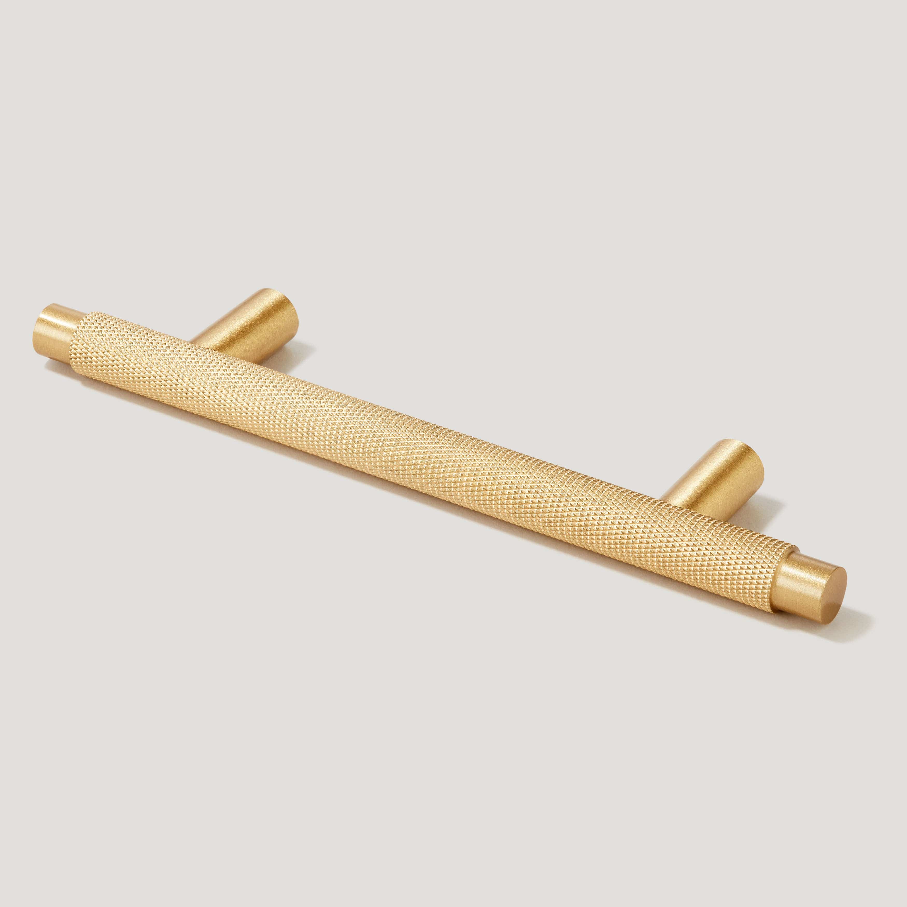 KEPLER Knurled T-Bar Handle - Satin Brass