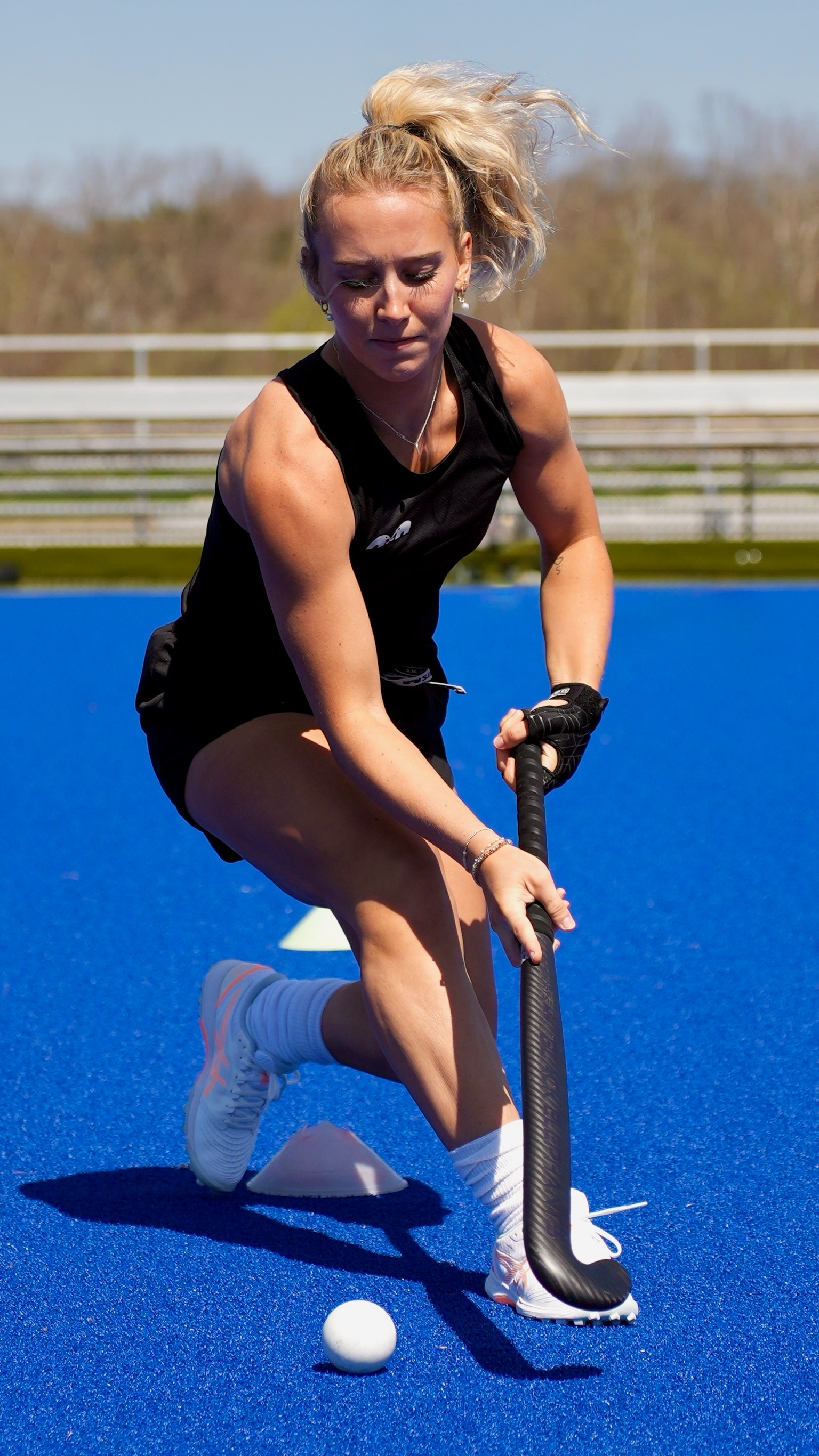 Phia Gladieux on the field