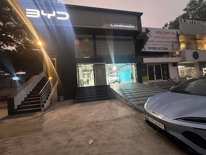BYD Car Showroom - Landmark, Mathura Road, Faridabad