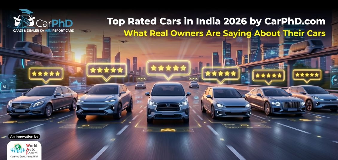 Cover image for Top Rated Cars in India 2026 by CarPhD.com blog