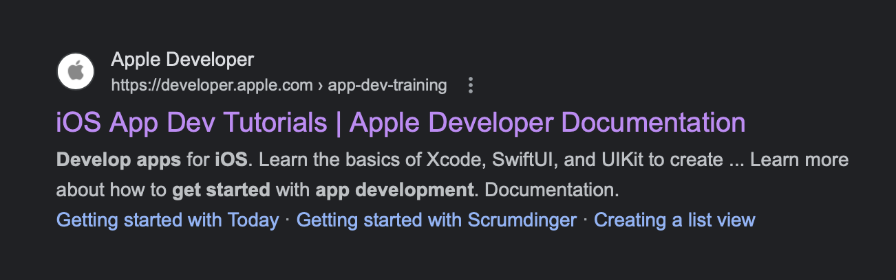 Developer - Training