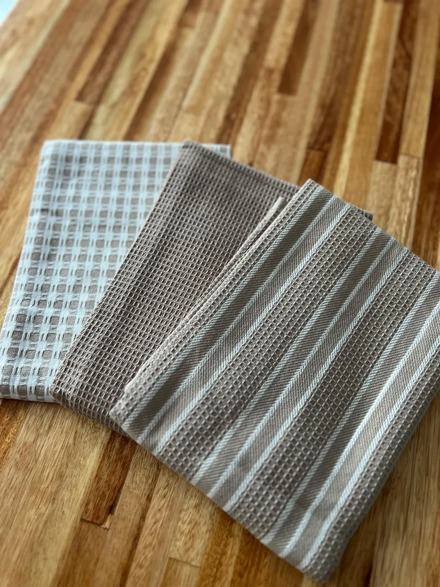 juego x 3 Paño de cocina Beige