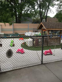 Fenced-in playground