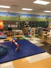 Classroom with a playmat, angle 2
