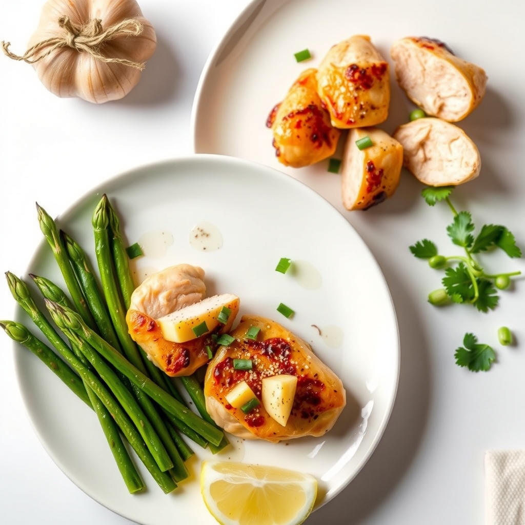 Marinating the chicken