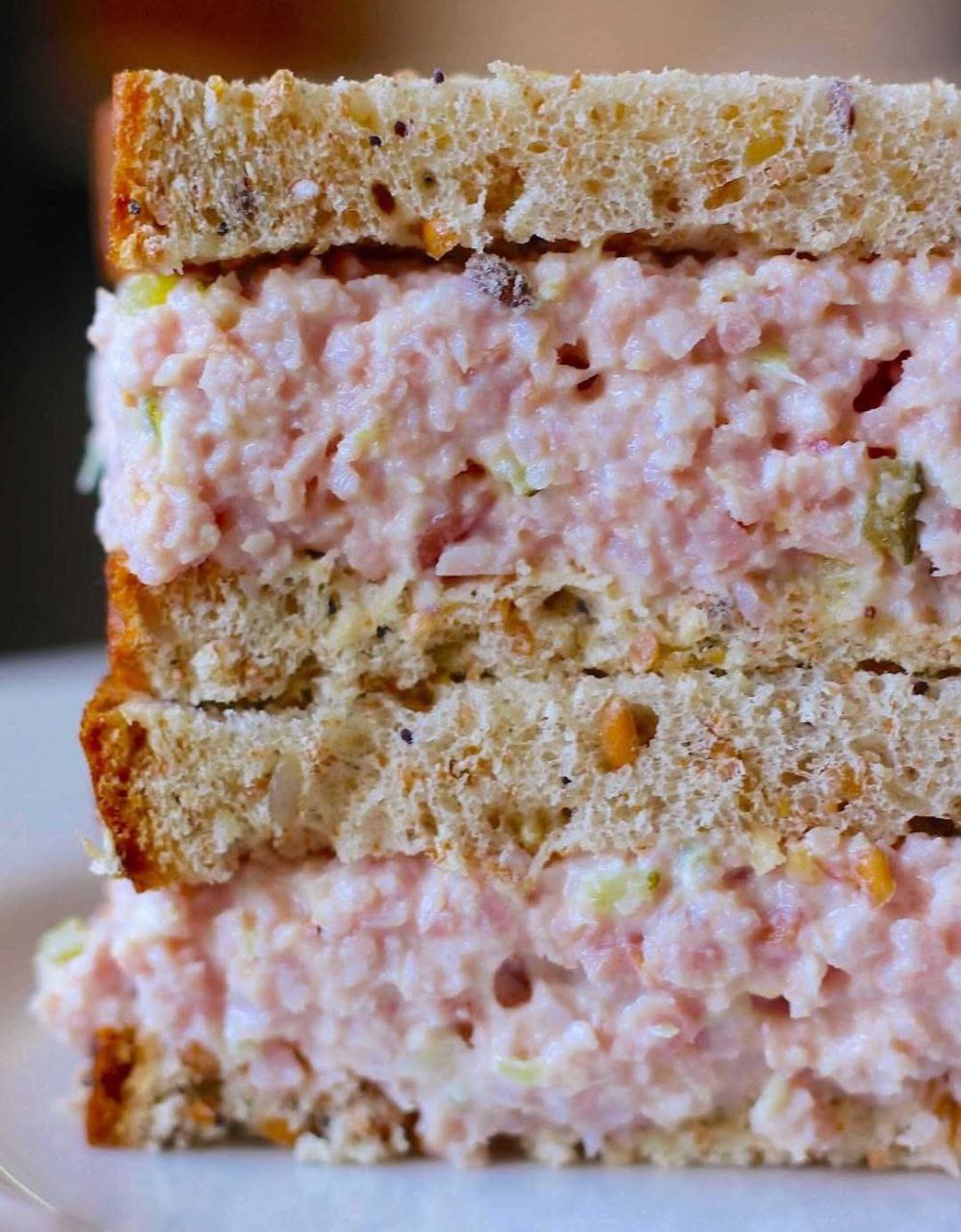 Finished dish of Country-Style Ham Salad