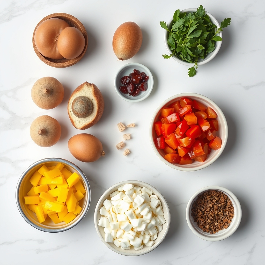 ingredient layout for risotto