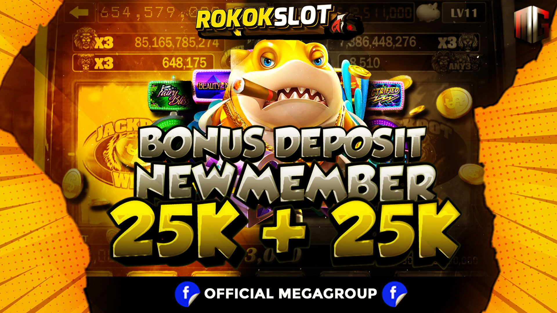 Bonus 25k + 25k Rokokslot