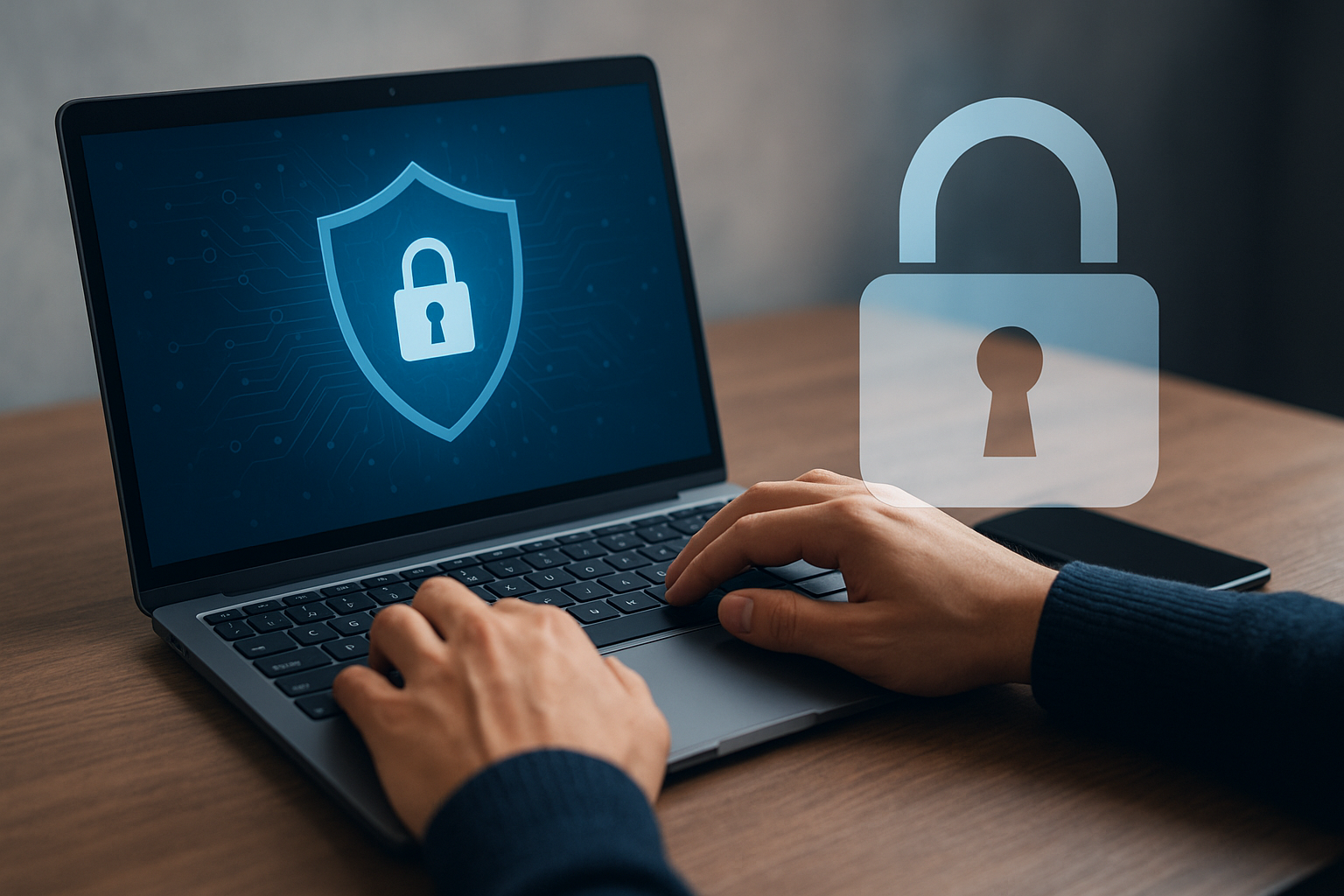 Digital identity security concept illustration