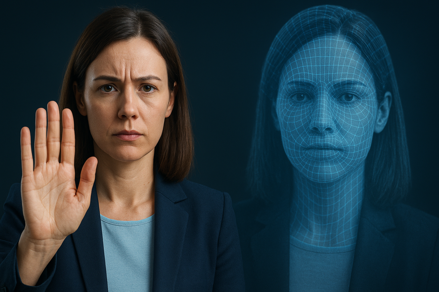 AI deepfake technology creating realistic digital faces