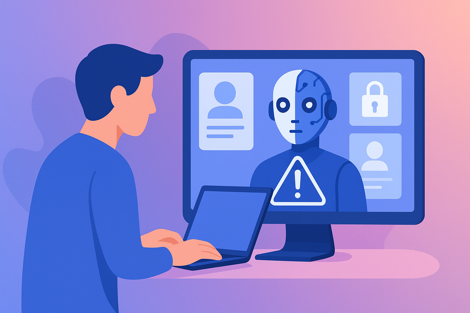 AI-generated identity threat visualisation