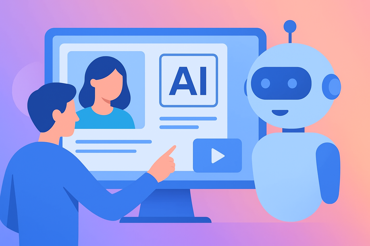 AI generated synthetic media visual representation