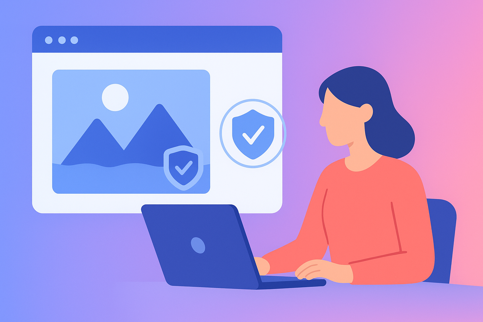 Watermarked thumbnail identity verification example