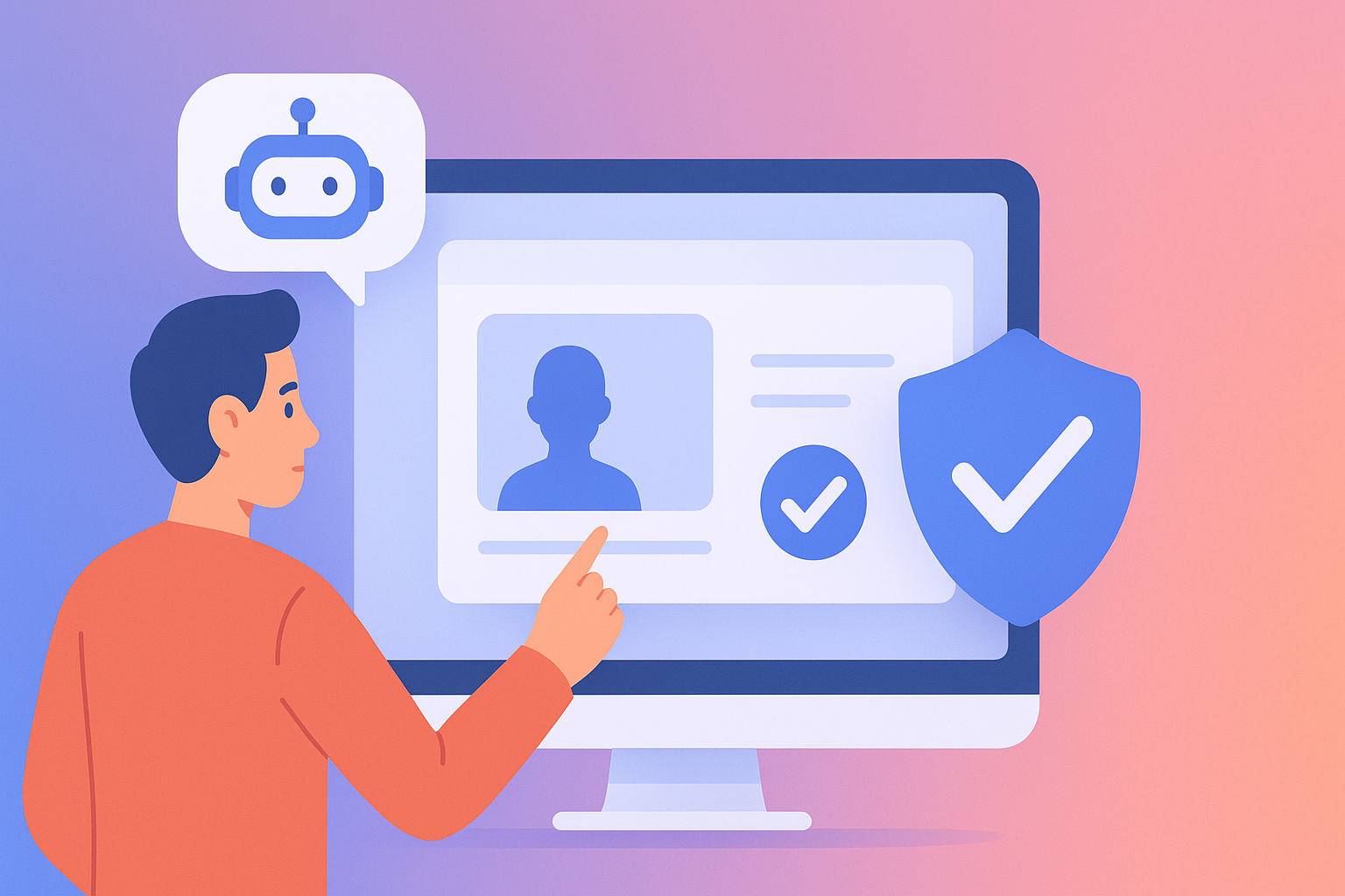 Digital identity verification process on a mobile device