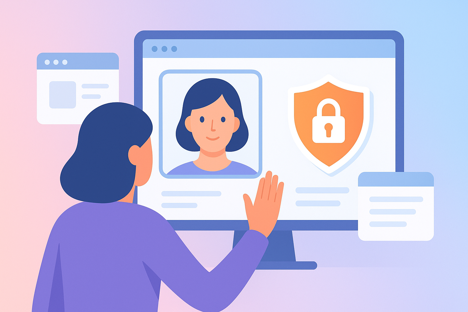AI-generated face manipulation example