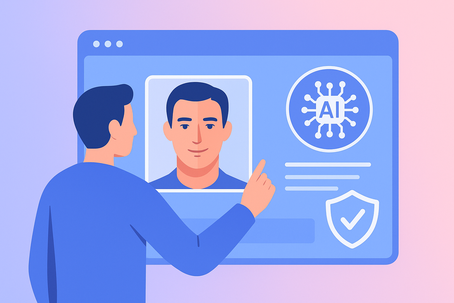 Biometric verification process on a digital device