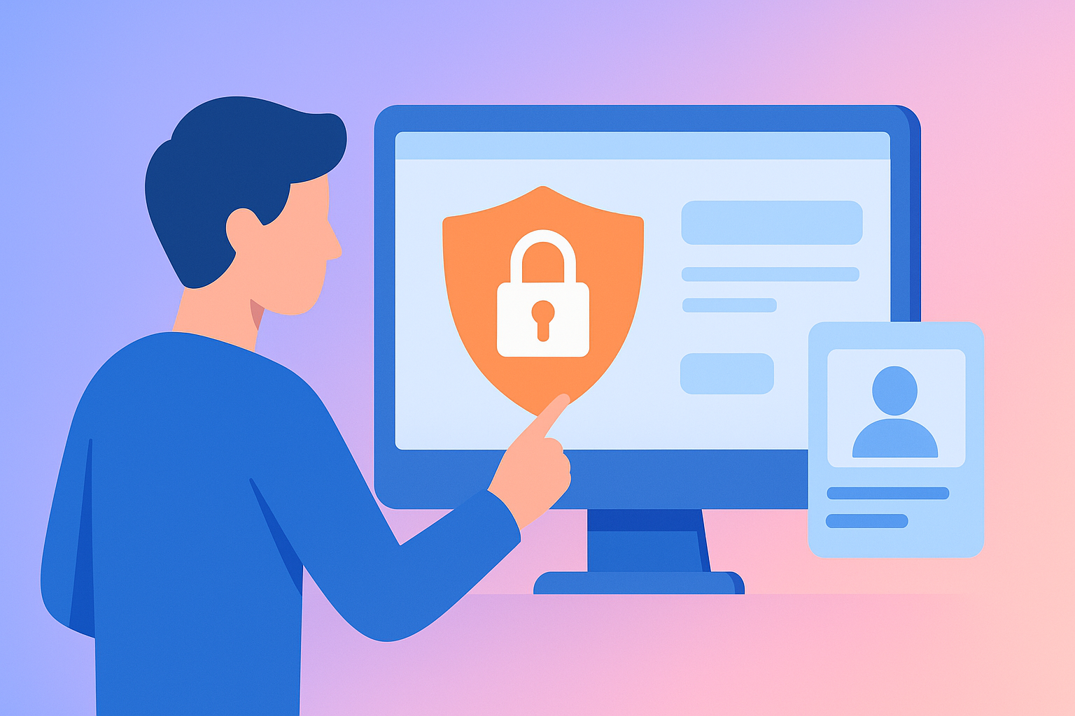 Online identity protection and verification interface