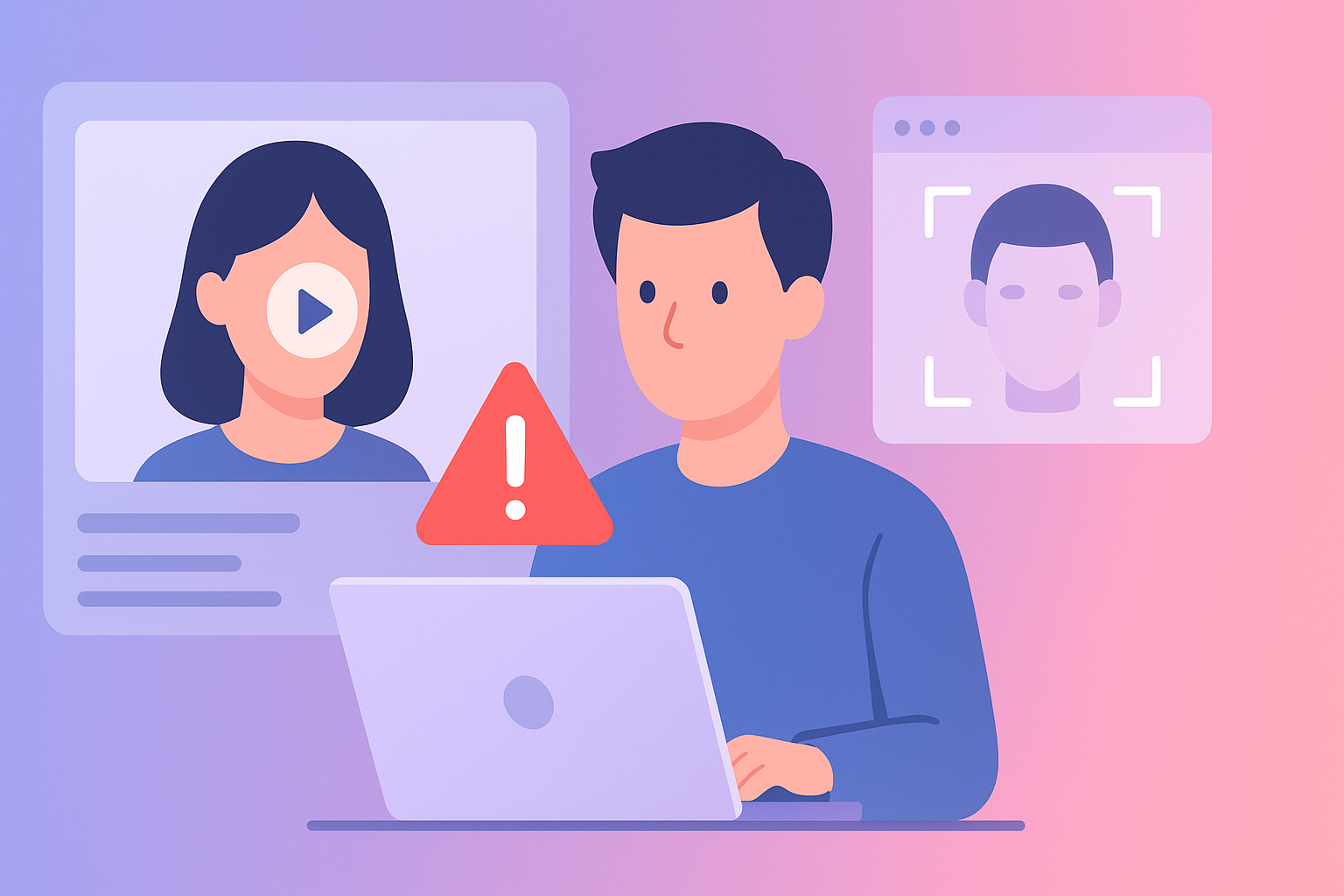 Biometric liveness verification process illustration