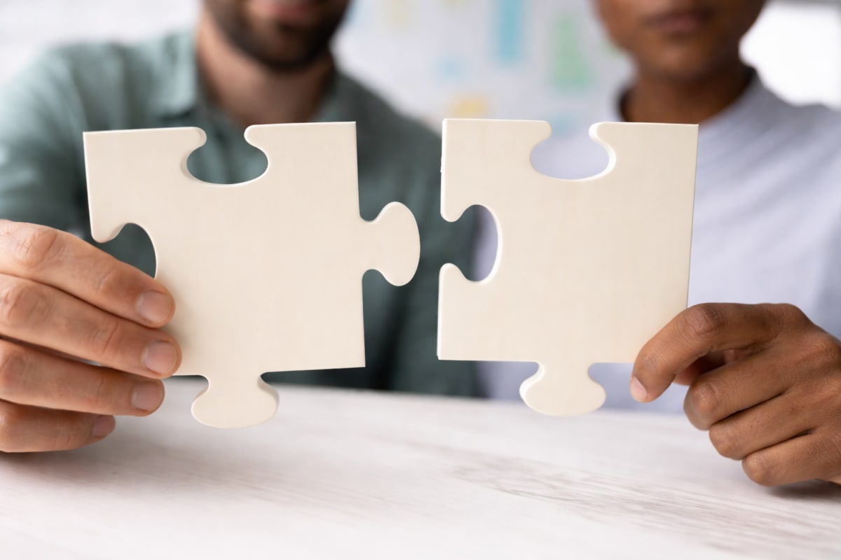 Partnership - Fitting puzzle pieces together