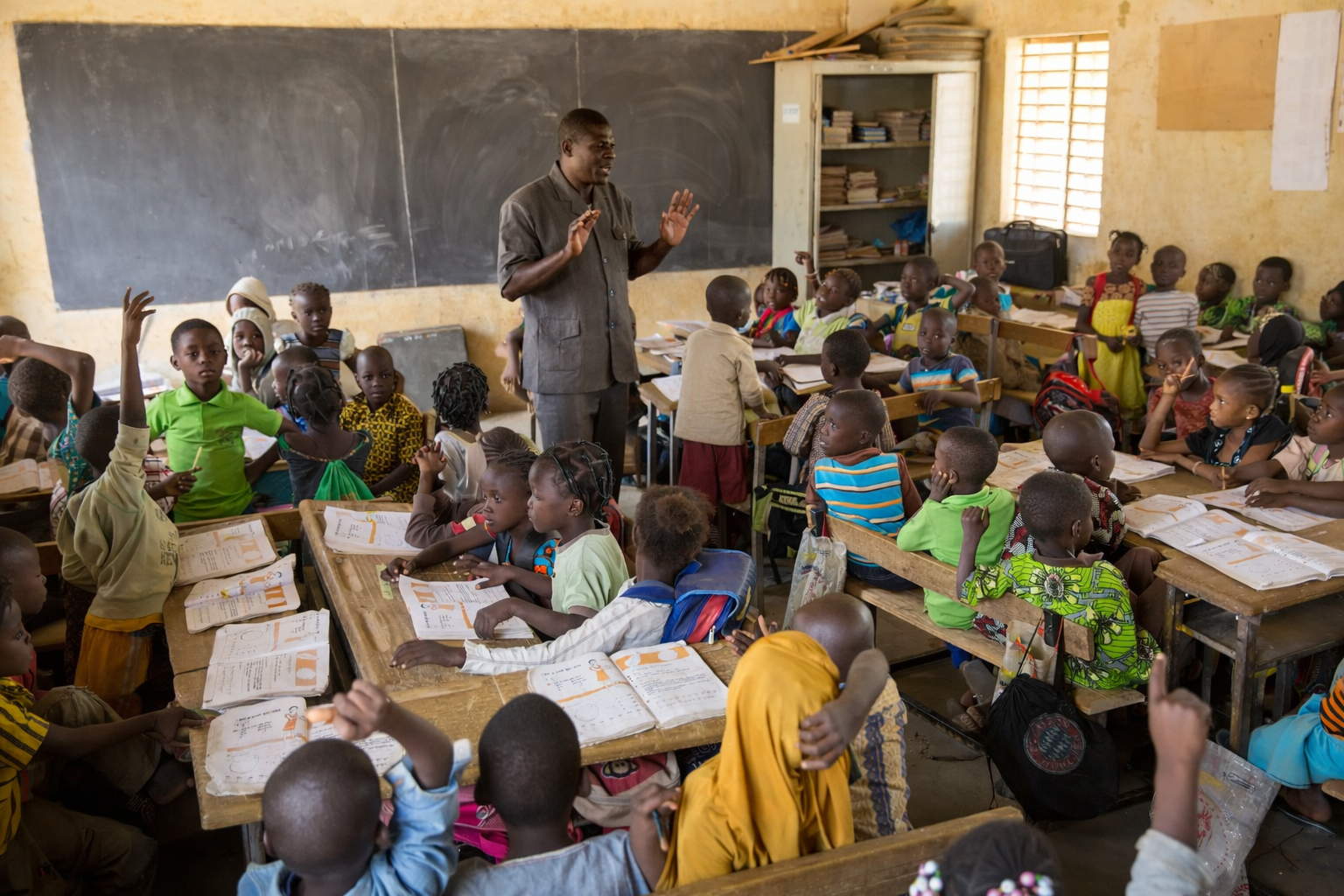 Classroom of eager learners