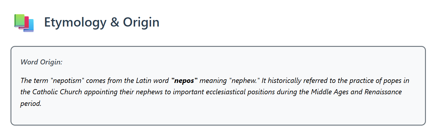 What is Nepotism?