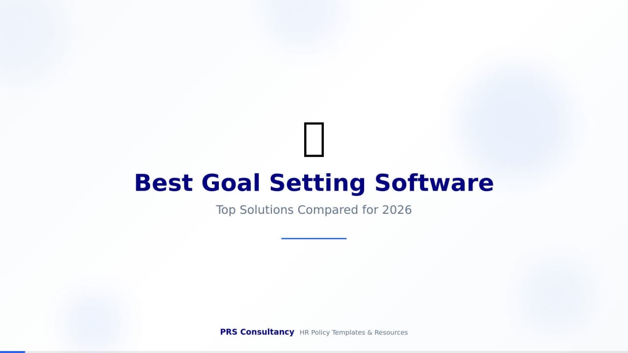 Goal Setting Software Guide