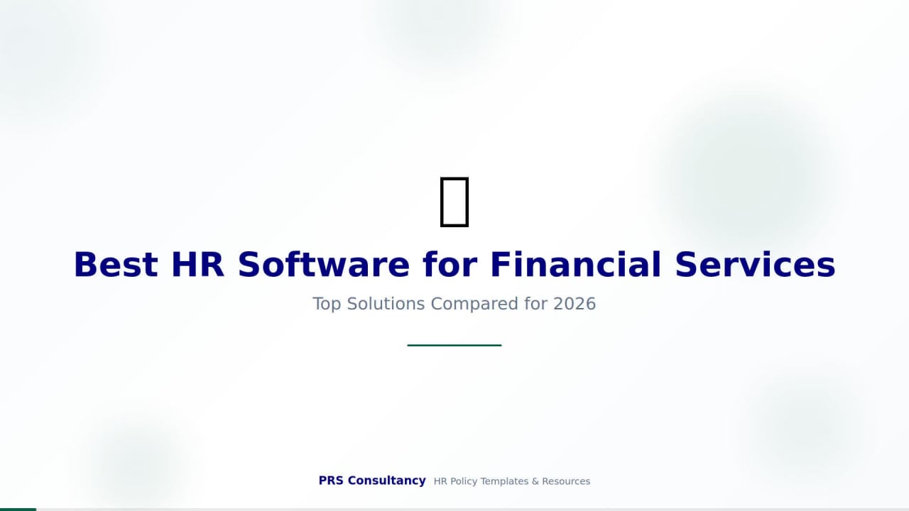 Best HR Software for Financial Services