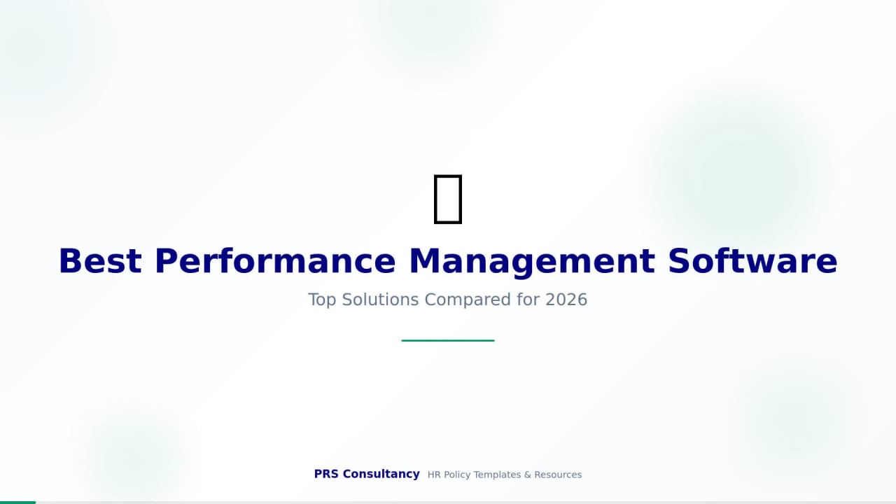 Performance Management Software: What to Look For