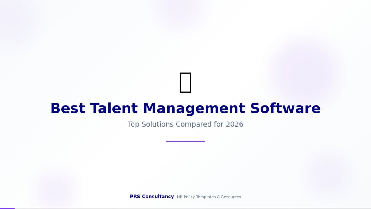 Talent Management Software Guide