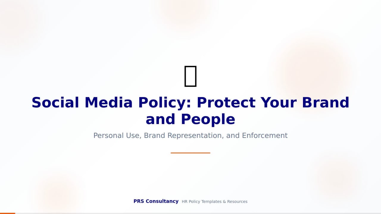 Social Media Policy: Protect Your Brand and People