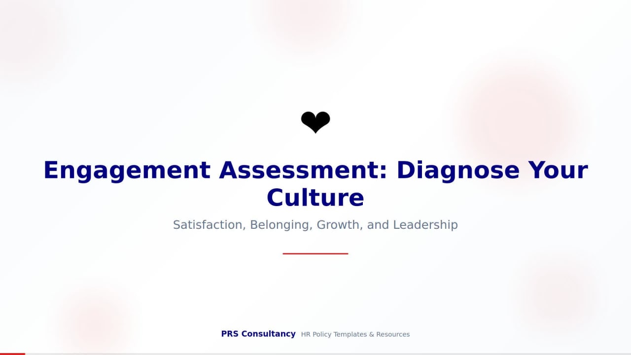 Engagement Assessment: Diagnose Your Culture in Minutes