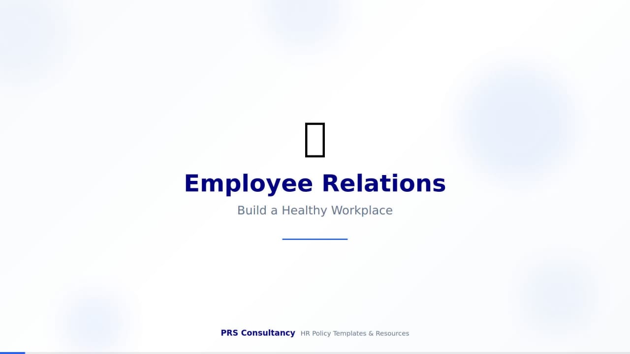 Employee Relations: Build a Healthy Workplace