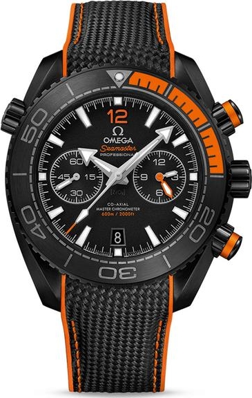 omega seamaster black and orange