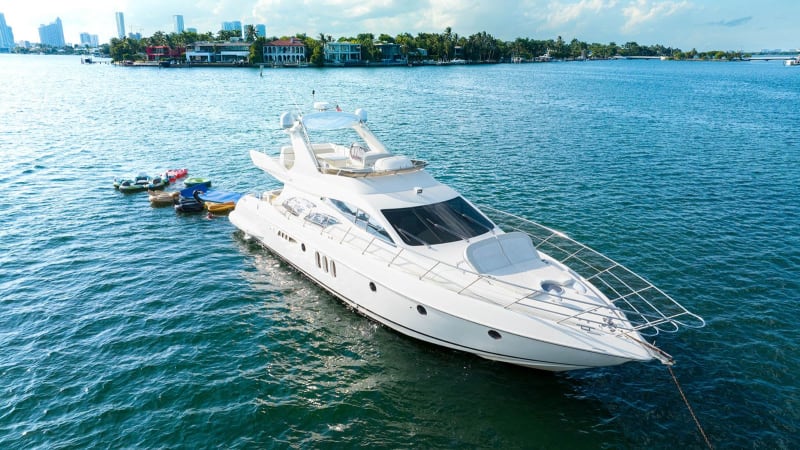 65' Azimut Allegra luxury yacht charter Miami