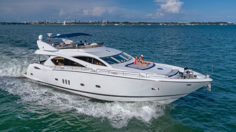 82' Sunseeker Alaina luxury yacht charter Miami