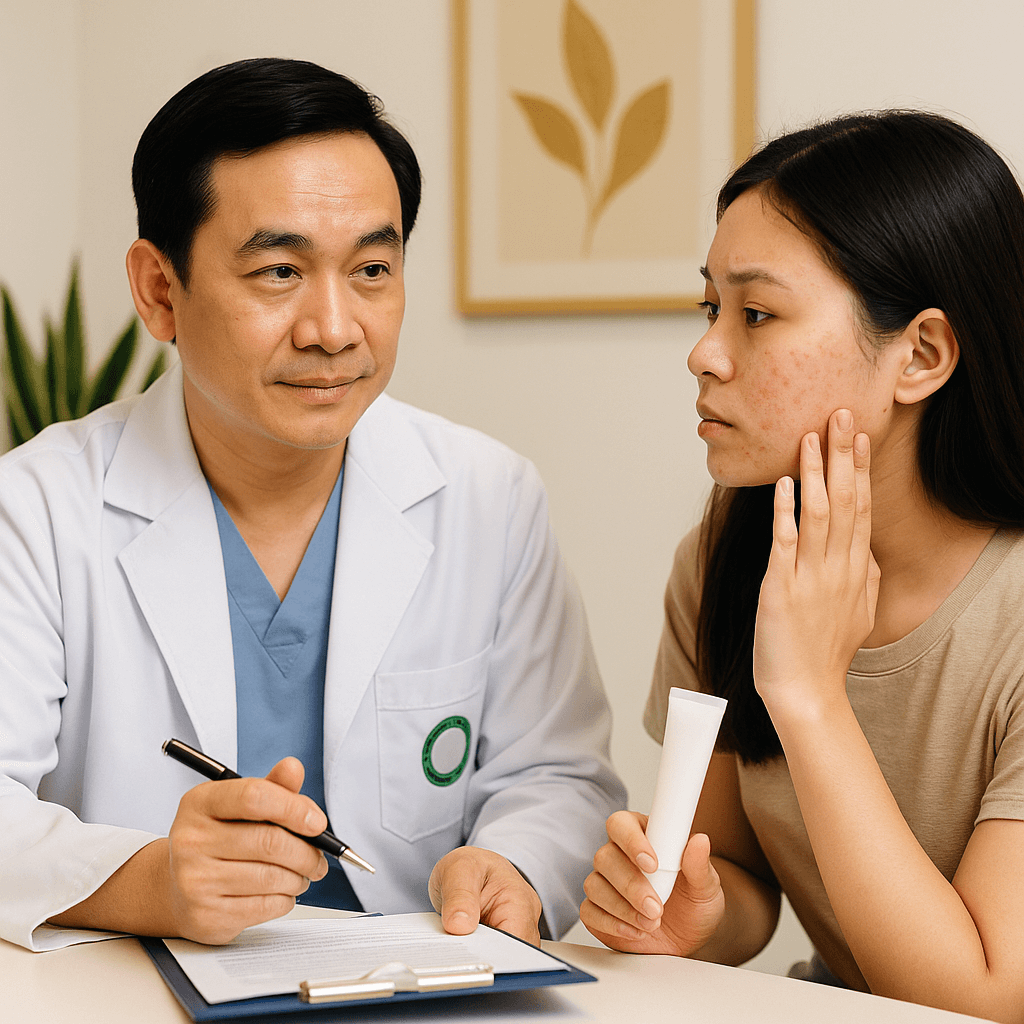 dieu-tri-mun-bs-truong-le-dao_yoveyj.png Bác sĩ Anh Mỹ Clinic tư vấn da dầu mụn