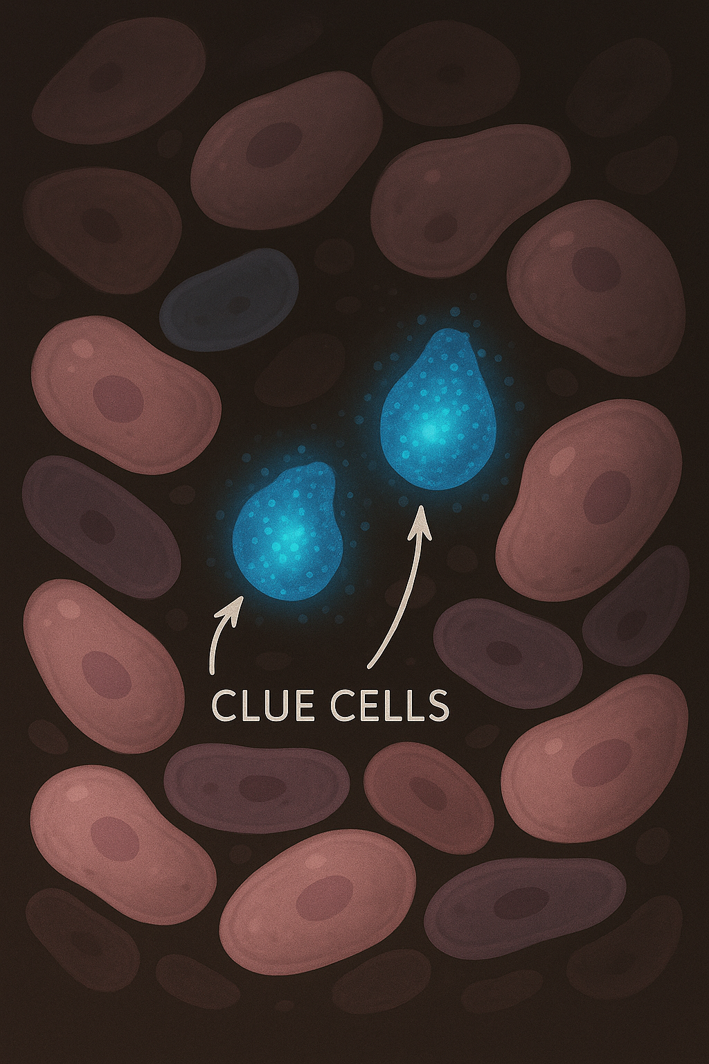 Hình minh họa tế bào “clue cells” trong BV