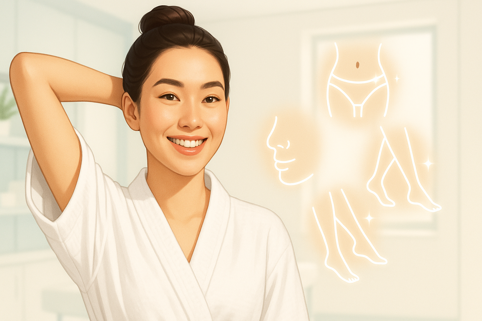 Triệt lông nách, cằm, bikini, chân