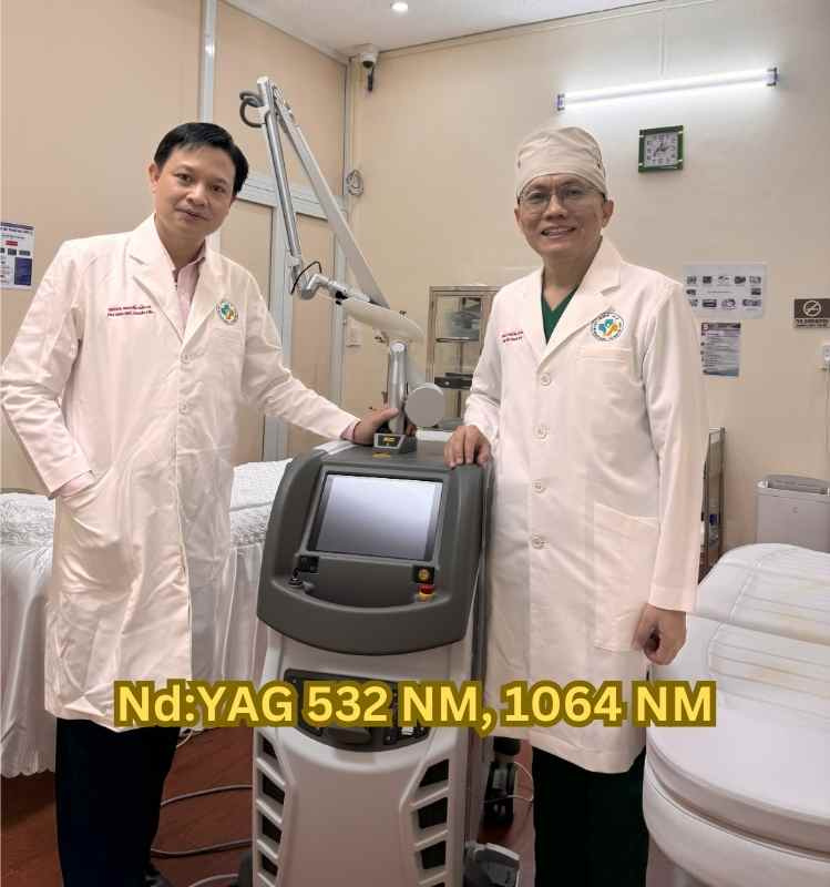 Laser Nd:Yag 532, 1064 xóa xăm, trẻ hóa da, xóa sẹo rỗ, chữa sạm da