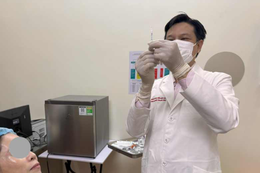 Tiêm botox xóa nhăn động