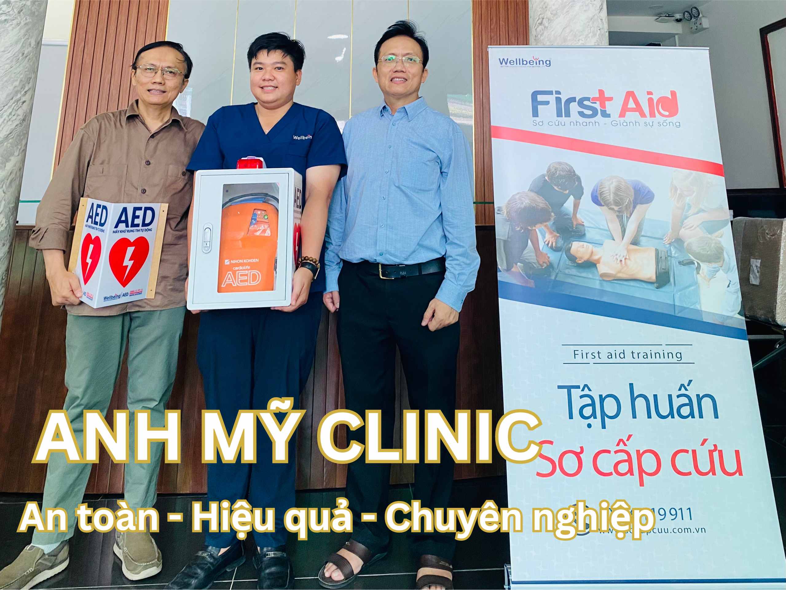 AED Cấp Cứu Ngừng Tim - Anh Mỹ Clinic