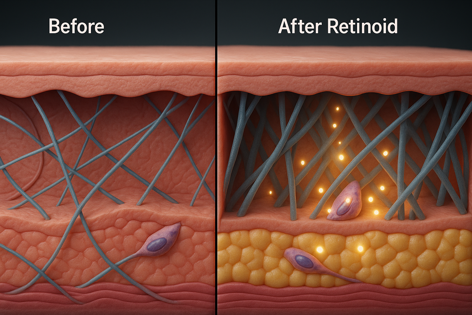 Cơ chế Retinoids giúp tăng sinh collagen cho làn da