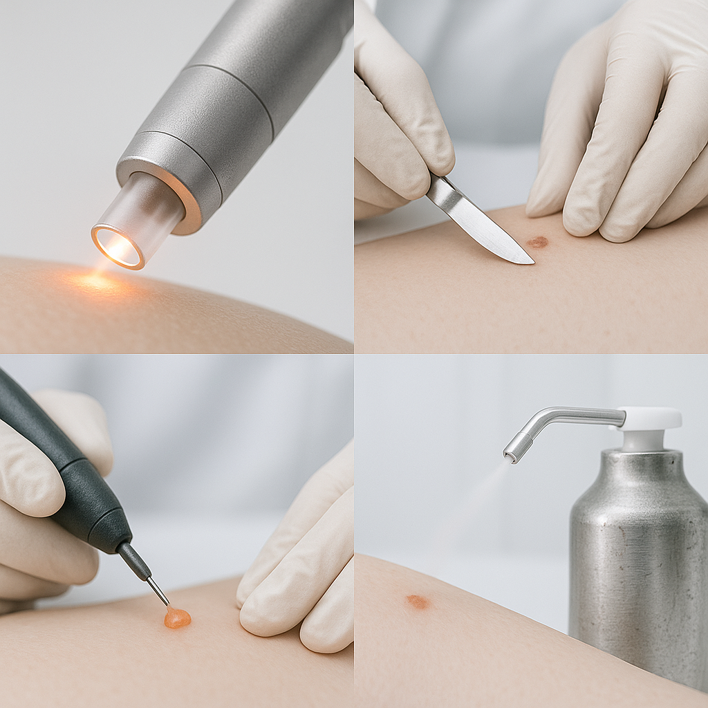 Các công nghệ hiện đại như laser, đốt điện, áp lạnh và các thủ thuật chuyên sâu như sinh thiết giúp điều trị hiệu quả các loại u da, tối ưu kết quả thẩm mỹ và đảm bảo chẩn đoán chính xác.