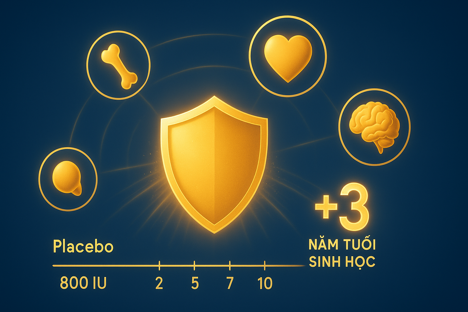 Vitamin D mang lại lợi ích toàn diện cho sức khỏe, từ xương khớp, tim mạch đến hệ miễn dịch.