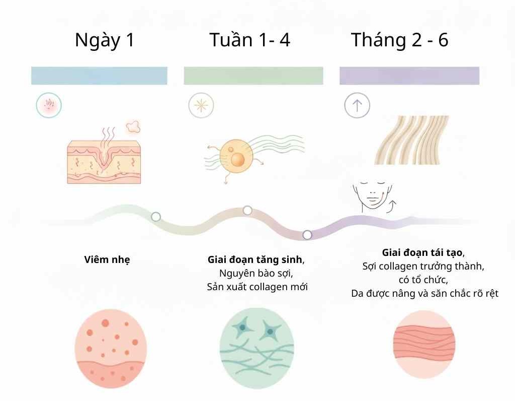 qua-trinh-tan-tao-collagen-sau-hifu_qcsdnk.jpg Quá trình tân tạo collagen sau liệu trình HIFU vùng mặt, nọng cằm, mang lại hiệu quả trẻ hóa bền vững sau 2-6 tháng.